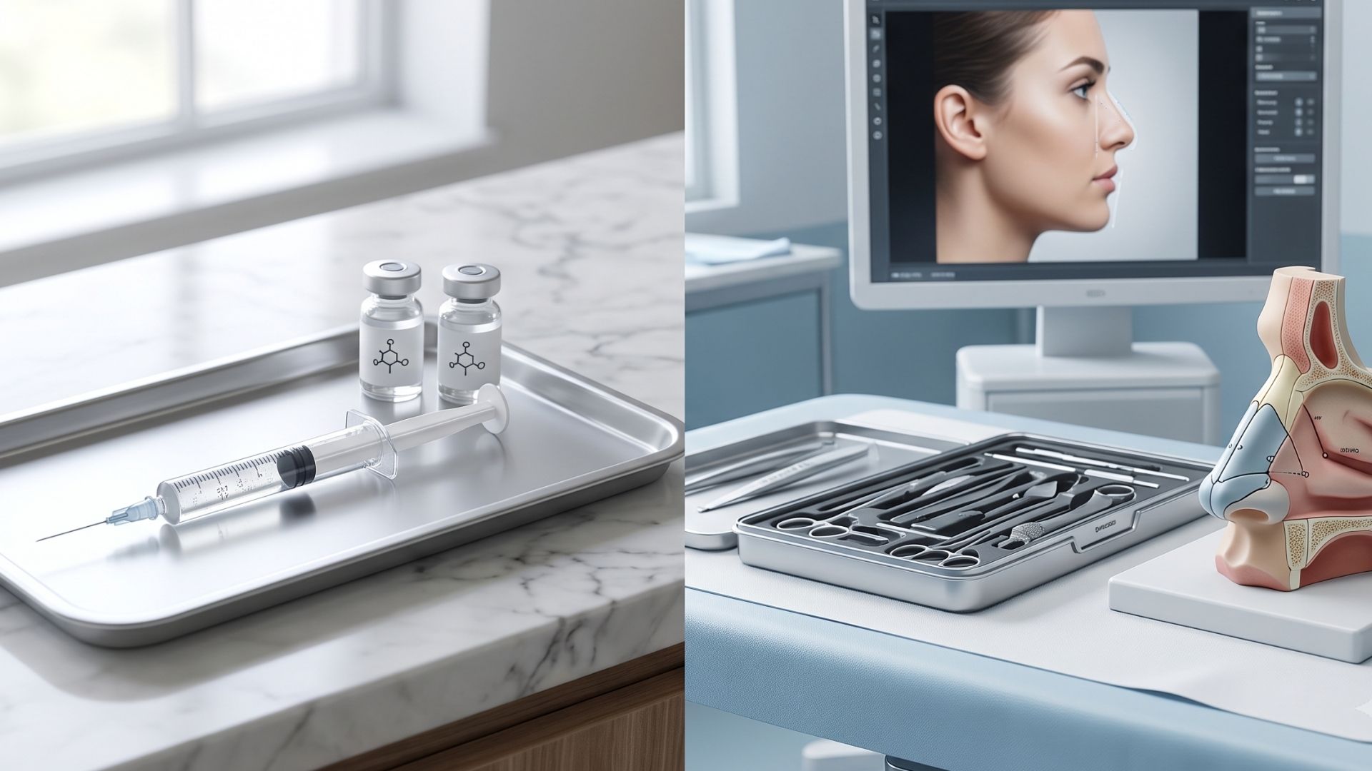 Liquid Rhinoplasty vs. Surgical Intervention