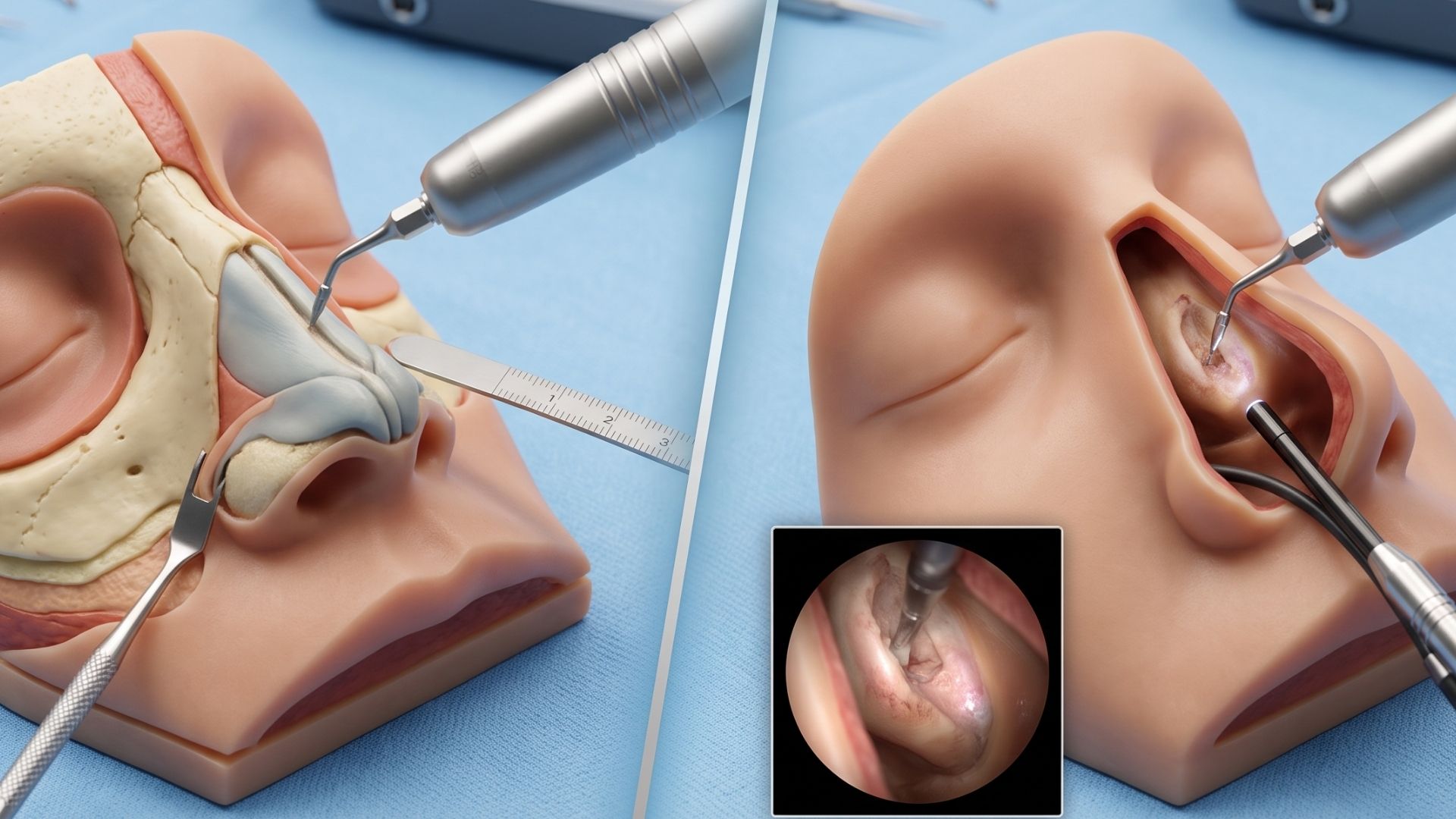 Open vs Closed Piezo Rhinoplasty Structural Preservation